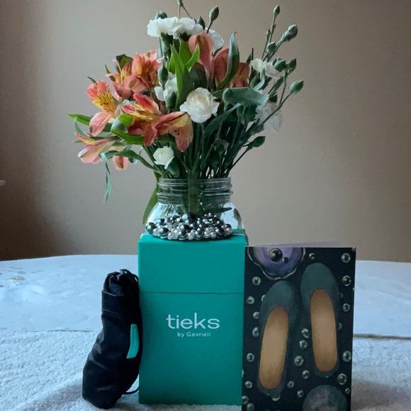 🌹 TIEKS TAHITIAN PEARL BALLERINA FLATS 🌹SIZE 8 🌹 - Picture 8 of 16